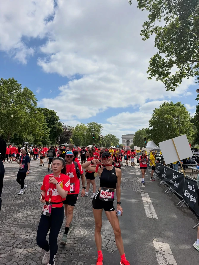 Anja Valente na maratonu