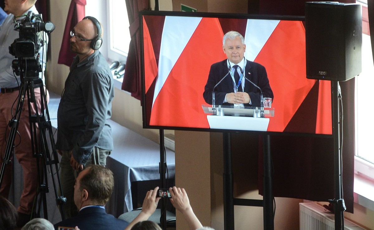 Prezes PiS Jarosław Kaczyński