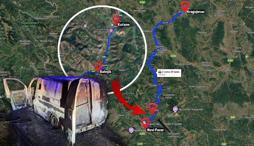 Ukradeni kombi koji je prevozio 2 miliona za Poštansku stedionicu