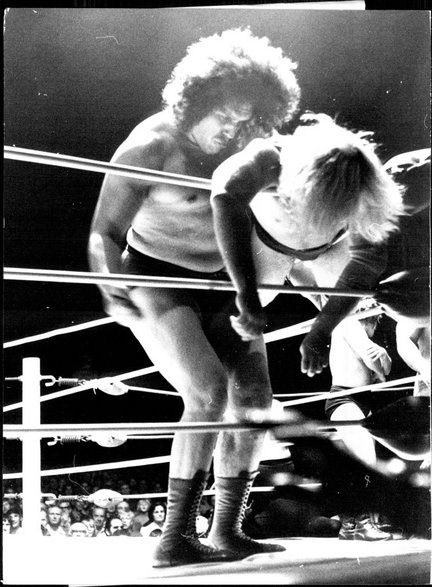Andre Rene Roussimoff podczas walki w Hordern Pavilion 10 listopada 1974 roku