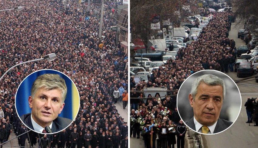 Zoran Đinđić i Oliver Ivanović povorke 