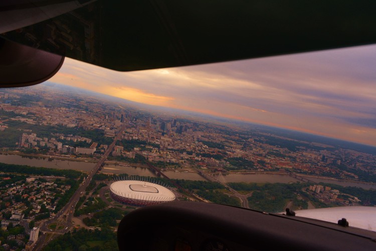 Warszawa z lotu ptaka