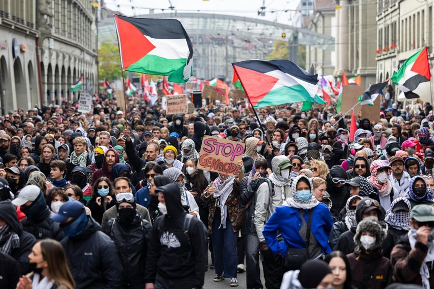 Švajcarska Bern protest Gaza