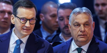 Morawiecki wychwalał Orbana w Budapeszcie. Były premier odpowiedział Sikorskiemu