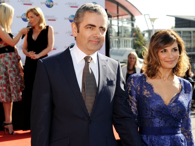 Rowan Atkinson z żoną