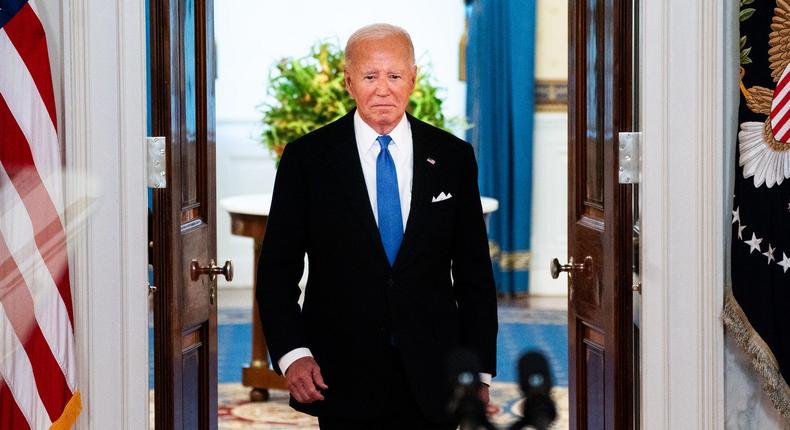 President Joe Biden announced that he would withdraw from the 2024 presidential race.Demetrius Freeman/The Washington Post via Getty Images