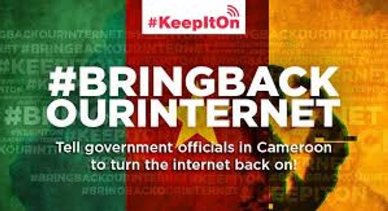 The #BringBackOurInternet campaign is a protest of the government-sanctioned Internet shut down in Cameroon.