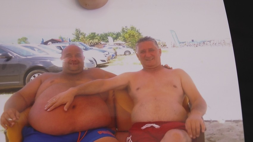 Vladimir sa prijateljem pre nego što je rešio da smrša