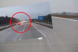 "Kierowca Mercedesa miał śmierć w oczach". Tego na autostradzie się nie spodziewał [WIDEO]