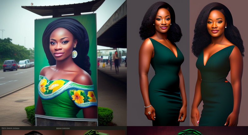 AI representation of how an Ideal Miss Nigeria looks like