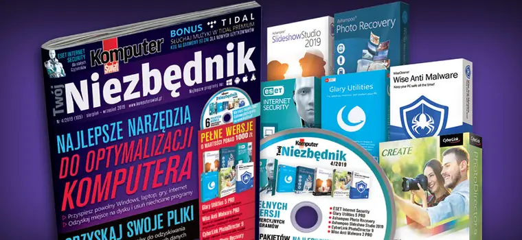 Niezbędnik 4/2019: ESET, TIDAL Premium, optymalizacja, przyspieszanie, odzyskiwanie, najlepsze nawigacje