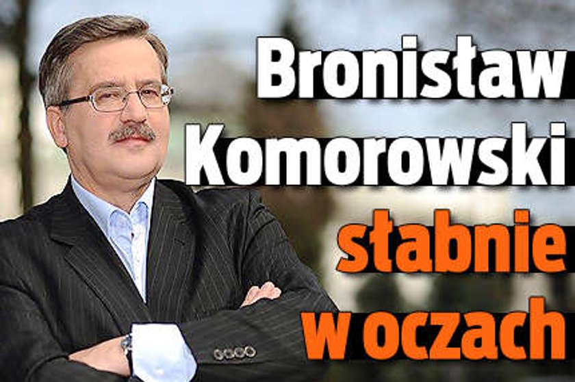 Komorowski słabnie w oczach