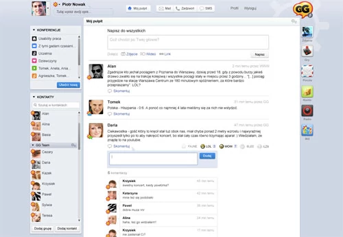 Lifestream, czyli Mój pulpit na GG.pl