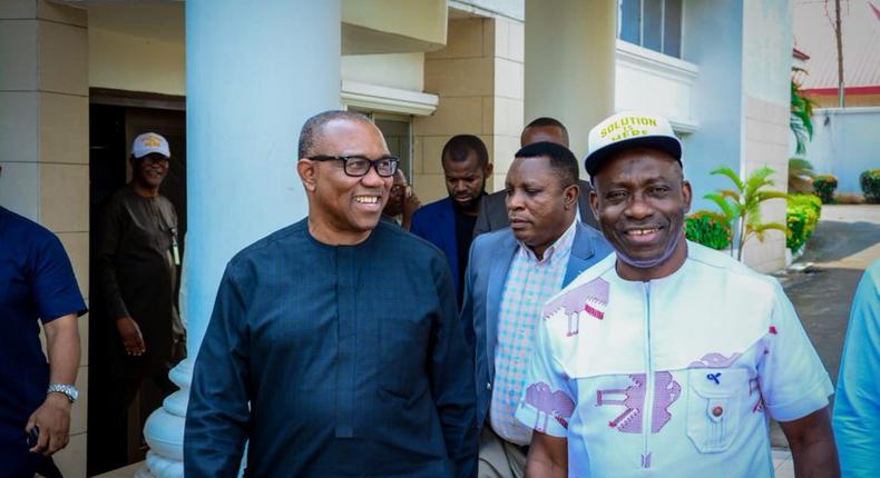 Anambra State Governor, Chukwuma Soludo and Labour Party Presidential candidate, Peter Obi. [Twitter:lABOURp]