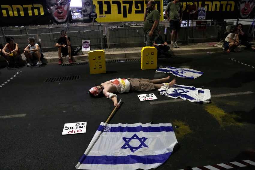 Protesti za oslobađenje talaca u izraelu - Tel Aviv, 10. avgusta