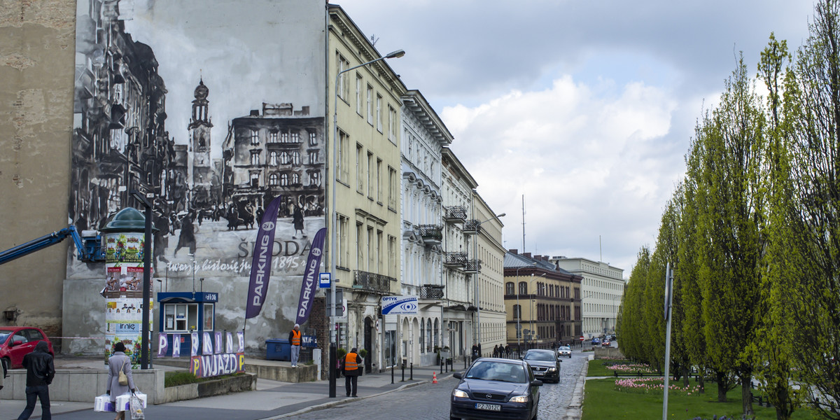 Nowy mural na ścianie kamienicy przy al. Marcinkowskiego