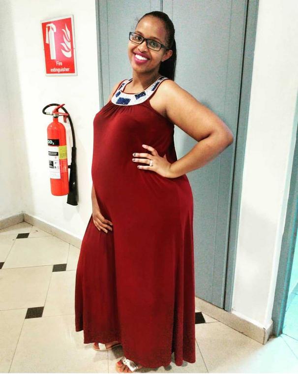 Amina Mude is pregnant (Instagram) 