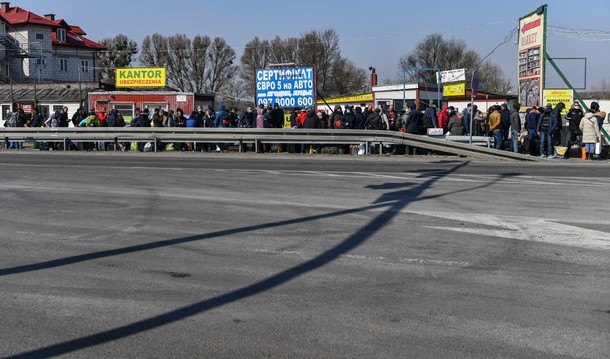 Przejście graniczne w Dorohusku. Marzec 2020