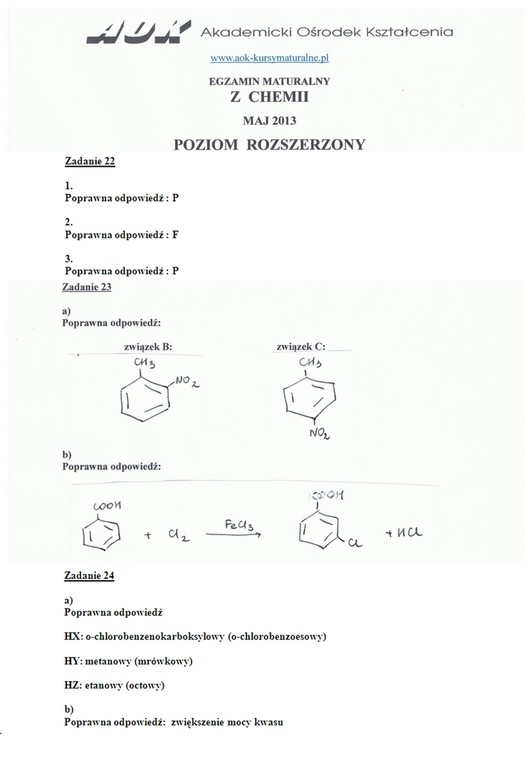 Chemia poziom rozszerzony 22-24