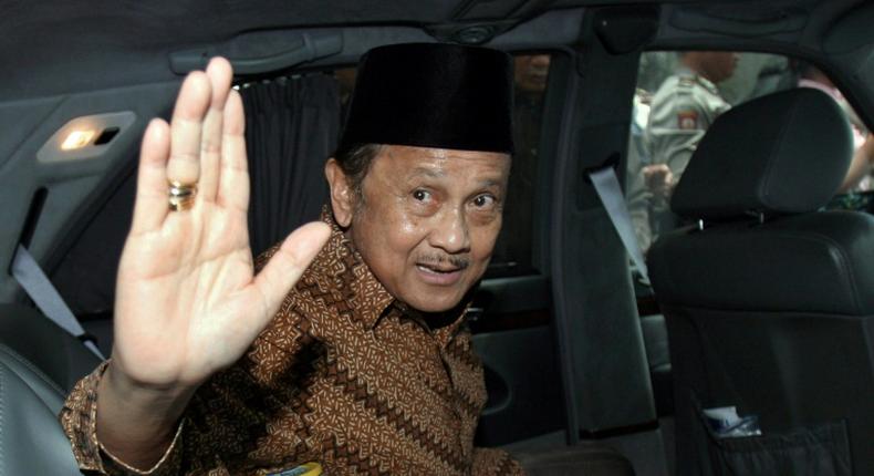 Former Indonesian President B.J. Habibie -- seen here in March 2007 -- has died at the age 83