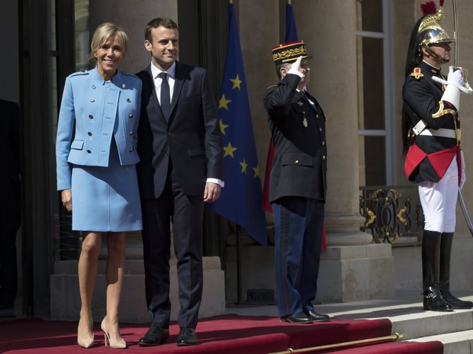 Brigitte Trogneux i Emmanuel Macron