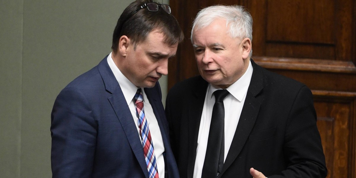 Zbigniew Ziobro i Jarosław Kaczyński