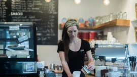 Konobarica - ilustracija