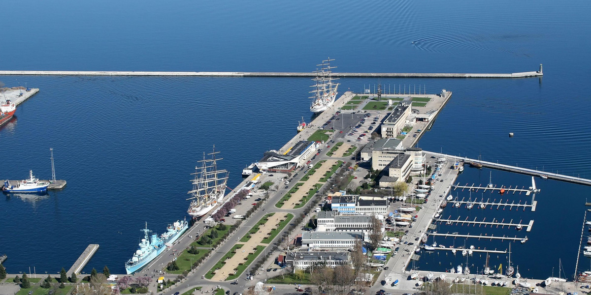 Gdynia port panorama turystyka