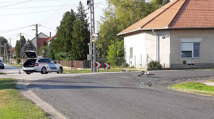 Halálos baleset Iváncsán - egy kerékpáros halt meg / Fotó: Blikk