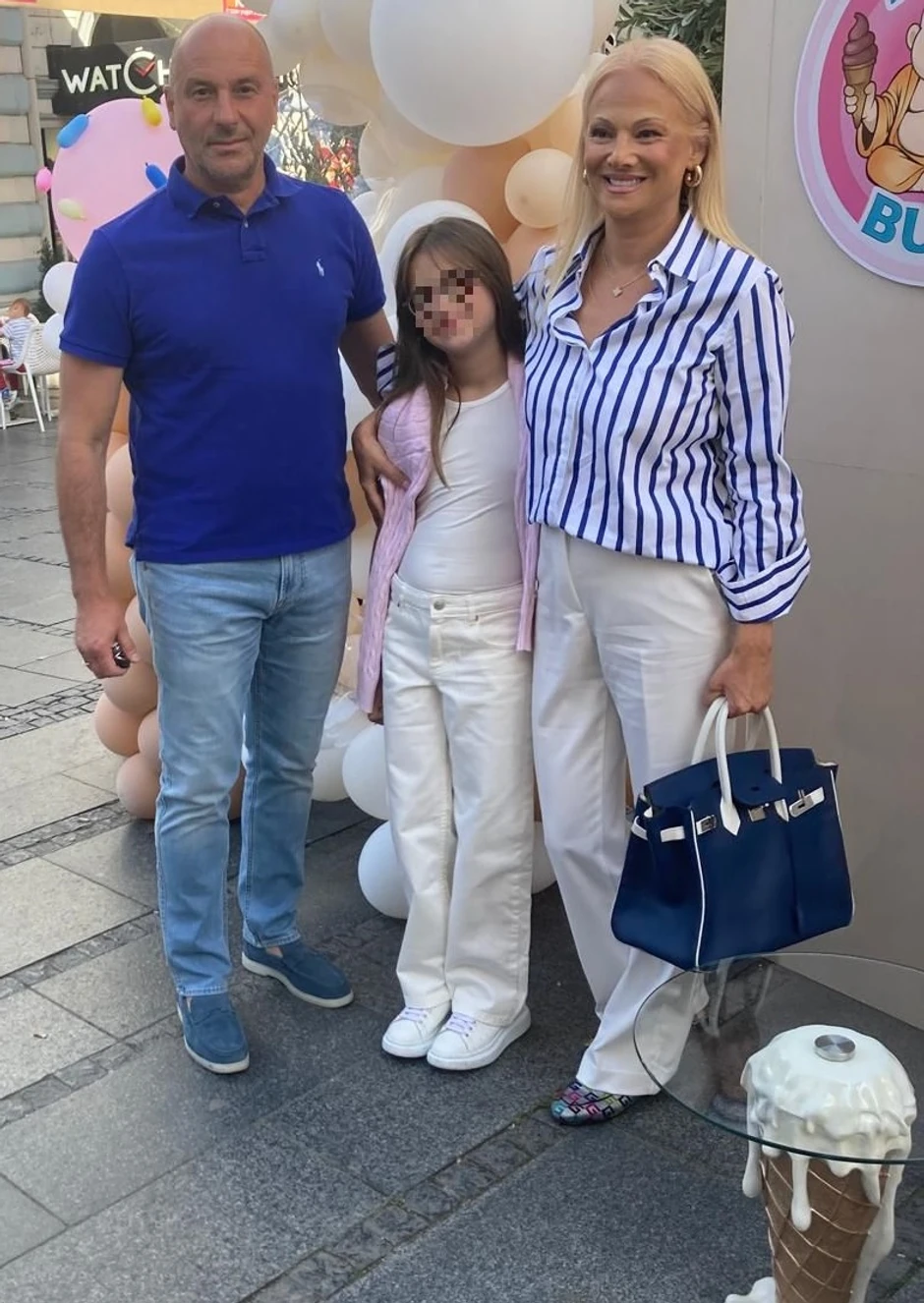 Ilda Šaulić sa mužem i ćerkom
