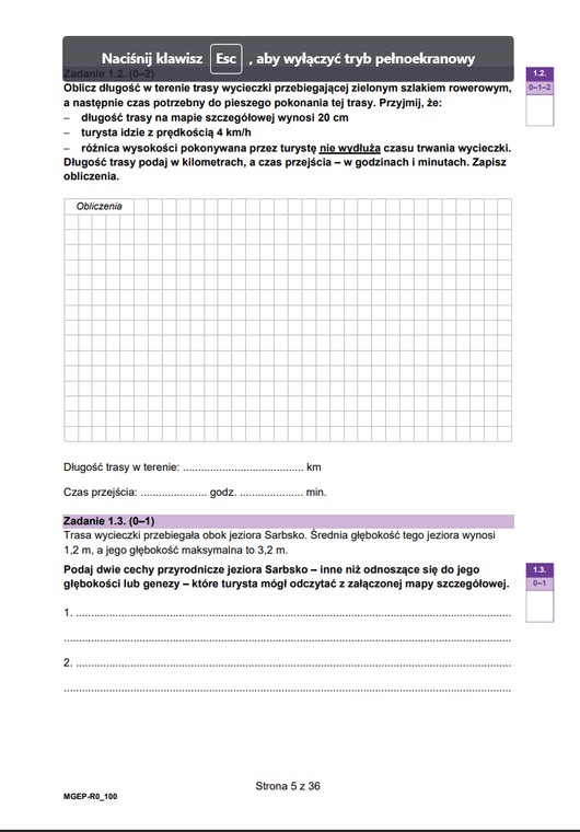 Matura 2023 z geografii, Formuła 2023