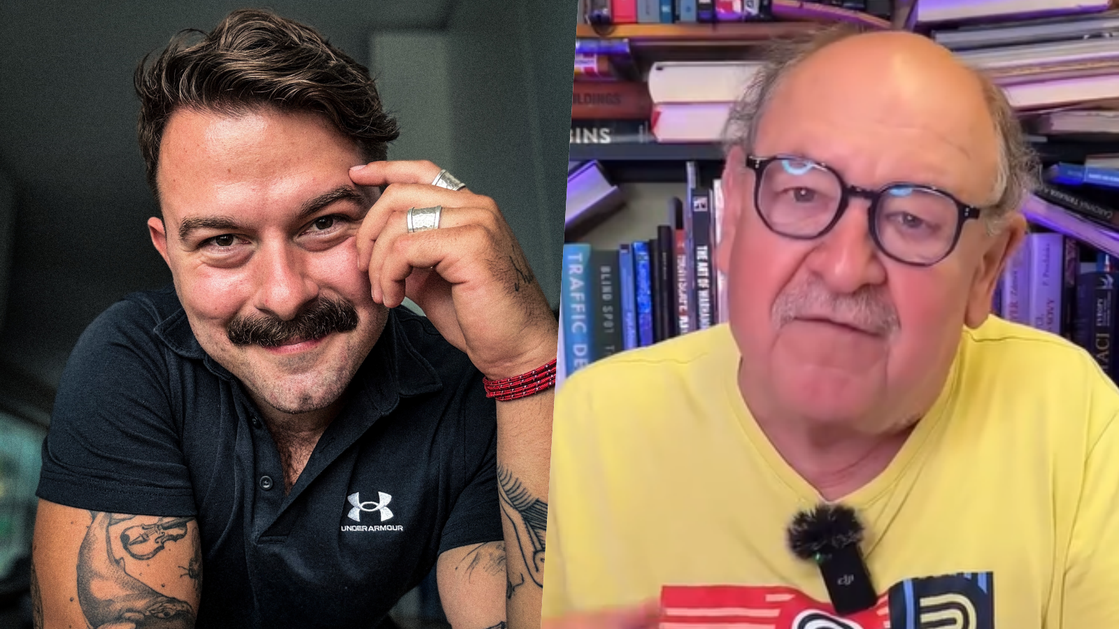 Herec Richard Autner a spisovateľ Daniel Hevier.