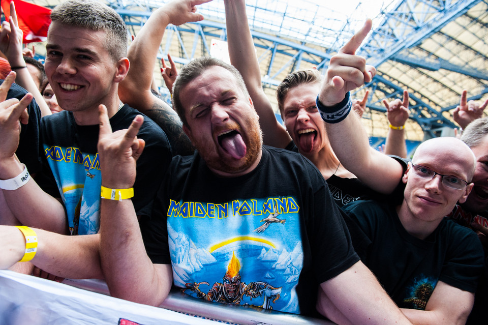 Publiczność na koncercie Iron Maiden w Poznaniu