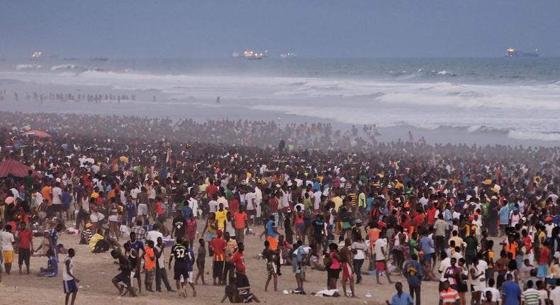 Accra beach