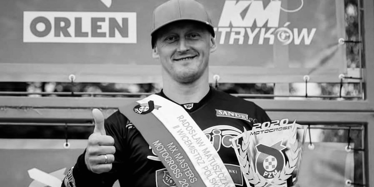 Radosław Matuszczak, motocrossowiec zmarł po wypadku.