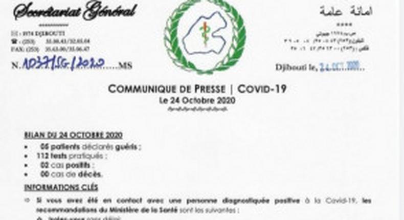 Ministere de la Santé de Djibouti