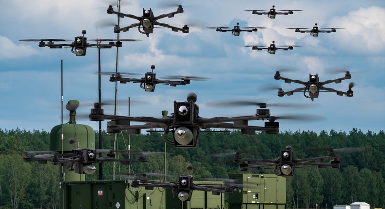 US Army drones at a military base in Poland.MikeMareen via Getty Images