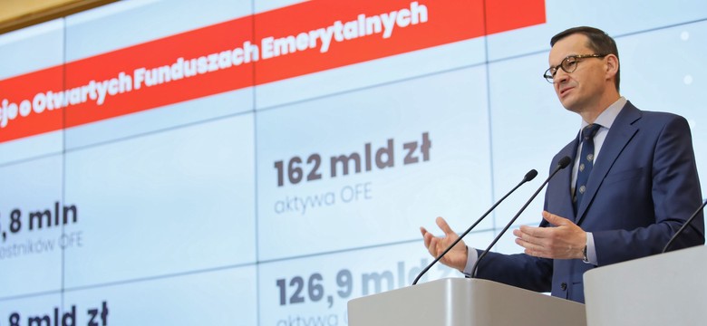 Koniec z OFE. Co się stanie z pieniędzmi? Morawiecki przedstawił PLAN