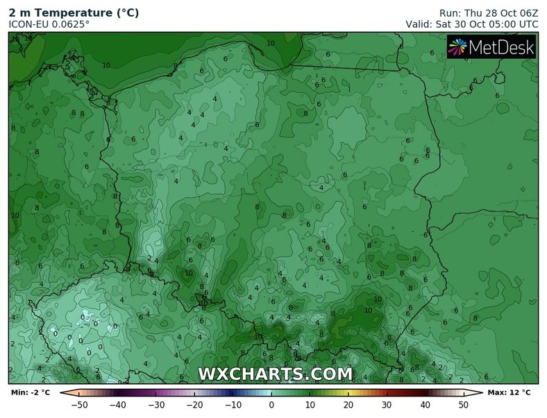 Mimo ciepłego dnia, noc miejscami przyniesie przymrozki