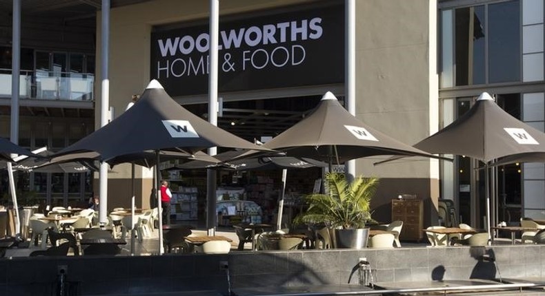 The entrance to a Woolworths store is pictured in a shopping mall in Johannesburg June 19, 2014. REUTERS/Rogan Ward