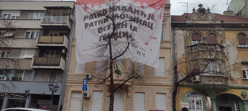 Pano na zgradi LSV u Novom Sadu