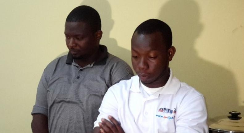 The suspects, (from left): Selasie Dorfenyo and Eric Akpanya 