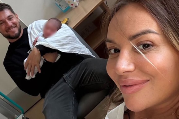 PRVA SLIKA JOCE STEFANOVIĆA SA SINOM Pevač podelio sliku iz porodilišta: Puca od ponosa dok nosi prvenca, a hrabra mama ne skida osmeh (Foto)
