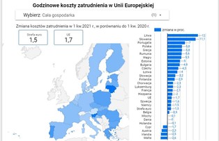 Koszty pracy w UE. Polska wśród państw o najwyższych wzrostach [MAPA]