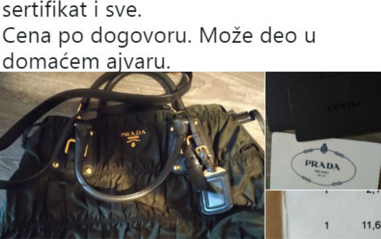 Menjam Prada torbu za DOMAĆI AJVAR": Ovaj oglas je napravio haos na  Tviteru, a od cene na etiketi će vas STREFITI SRČKA - Zena.rs