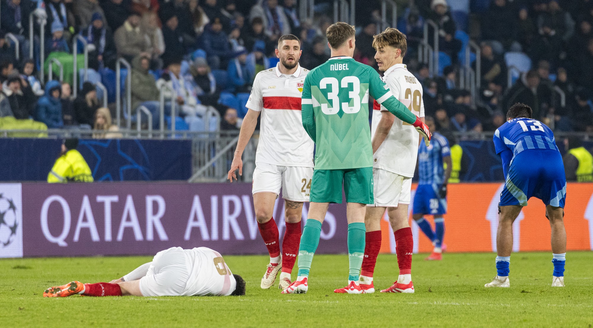 Zápas Ligy majstrov: ŠK Slovan Bratislava – VfB Stuttgart. 