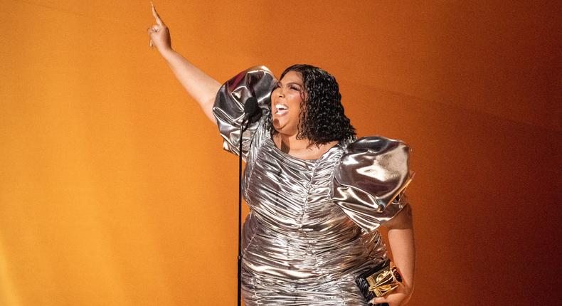 Lizzo won record of the year in 2023.Timothy Norris/FilmMagic