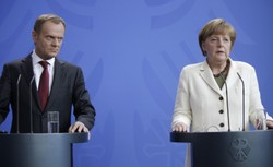 Donald Tusk spotkał się z Angelą Merkel ws. kryzysu na granicy