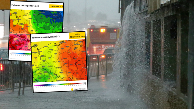 Z suszy do podtopień? Przed nami olbrzymie zawirowanie w pogodzie i ulewy (mapy: meteologix.com)