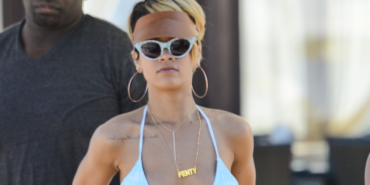 Rihanna w Polsce na plaży